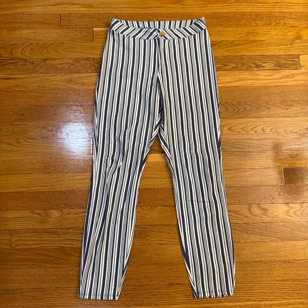 PacSun L.A. Hearts Lightweight Blue/White Striped Pants - Size Small